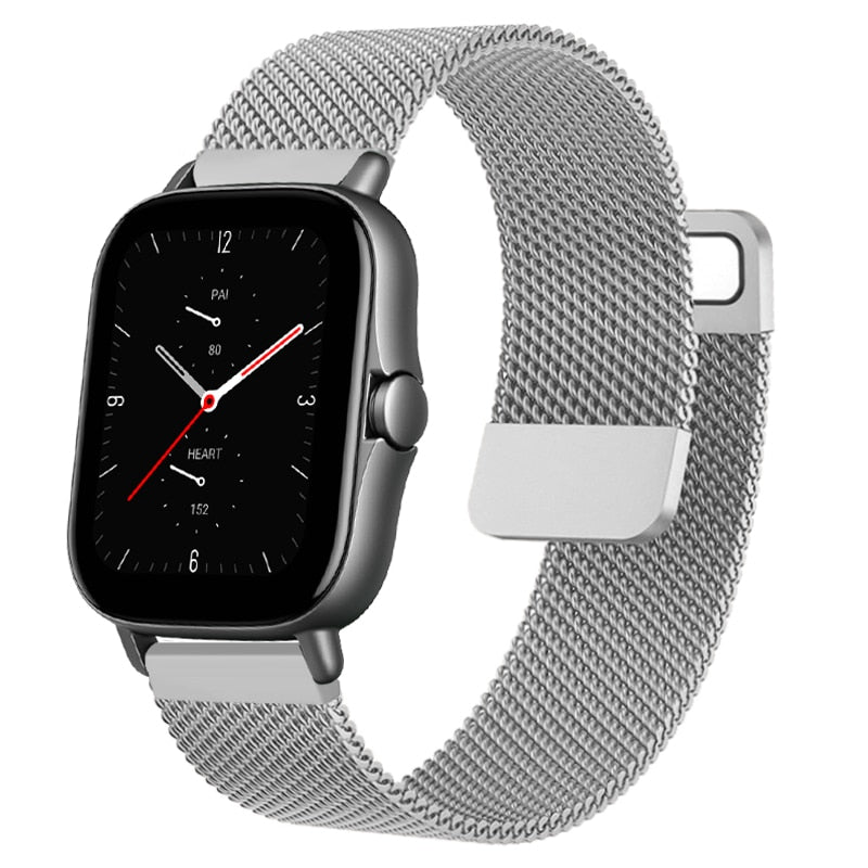 Compatible for Amazfit GTS 3 Band, YOUkei Quick Release Stainless Steel  Metal Replacement Straps Compatible with Amazfit GTS 2 / GTS 2 Mini/GTS 3