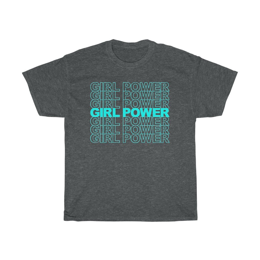 T-Shirt Dark Heather / S Girl Power, GRL PWR Shirt, Feminist Shirt, Feminist Tshirt, Feminist T-Shirt, Equal Rights, Inspirational Shirt