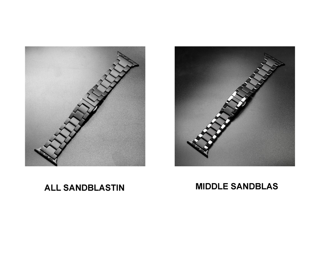 Watchbands Apple Watch Series 5 4 3 2 Band, New Men Style Ceramic Sandblasting Matte Sport Black iWatch, fits Nike Sports  38mm, 40mm, 42mm, 44mm