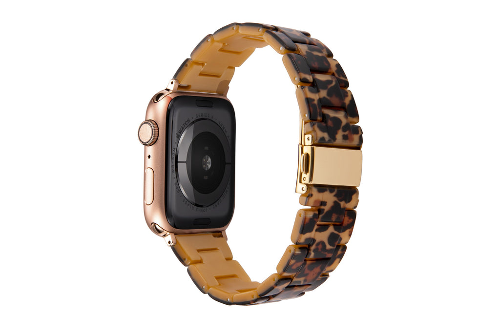 Watchbands Brown leopard / 42mm or 44mm Resin Watch strap for apple watch 5 4 band 42mm 38mm correa transparent steel for iwatch series 5 4 3/2/1 watchband 44mm 40mm|Watchbands
