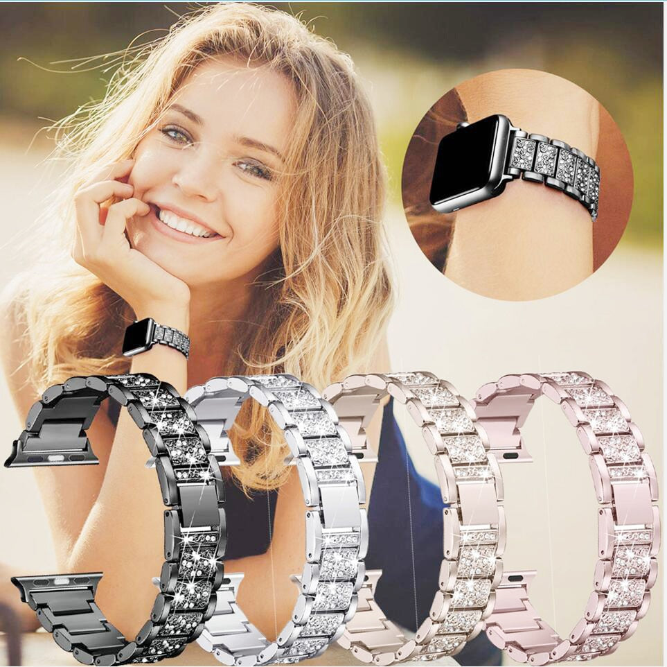 Jewelry Chain Strap For Series 7 6 5 4 Loop Bracelet Diamond Wristband