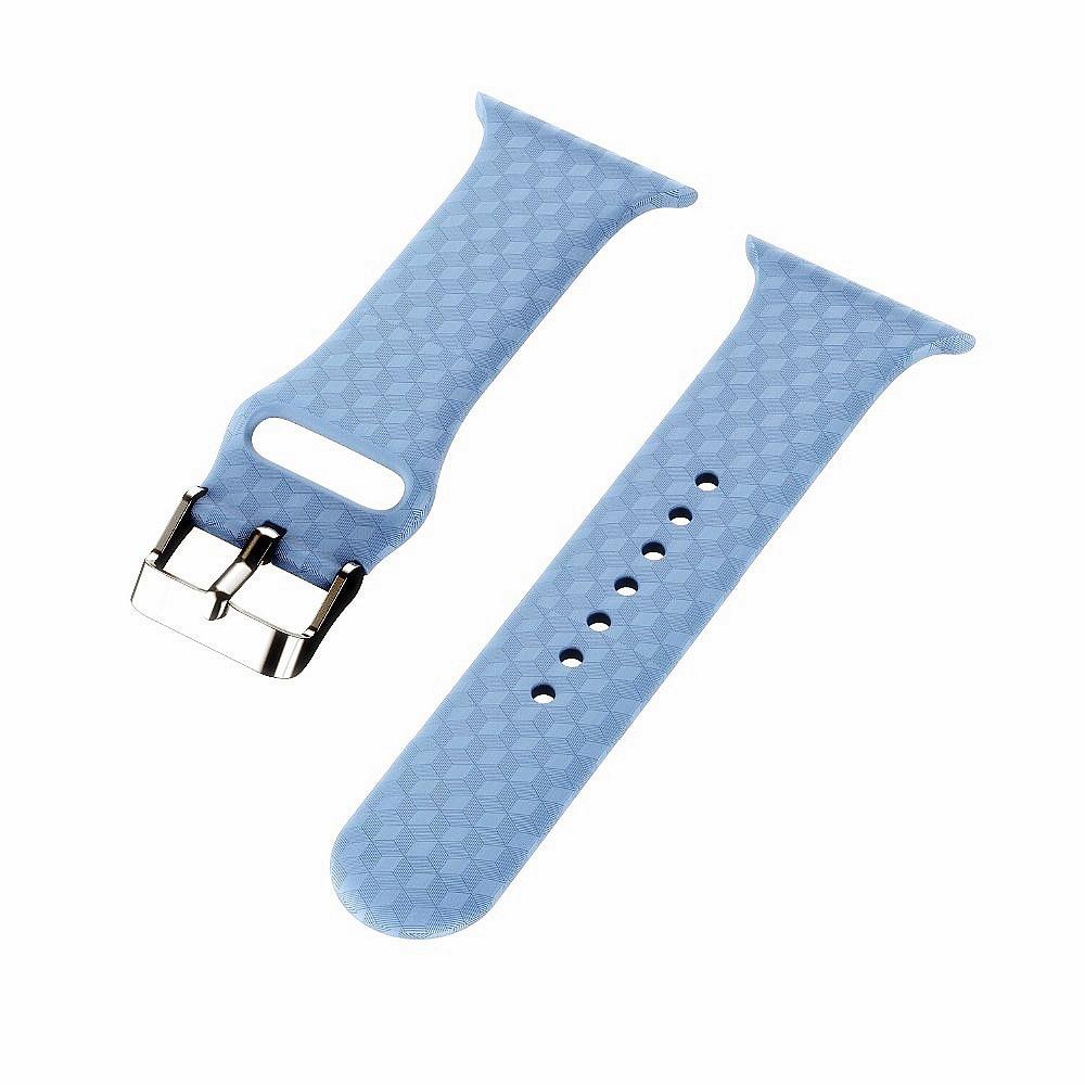 Watchbands 3D Texture Strap for Apple watch band 44mm 40mm Sport Silicone belt watchband bracelet iWatch 38mm 42mm series 3 4 5 se 6 band|Watchbands|