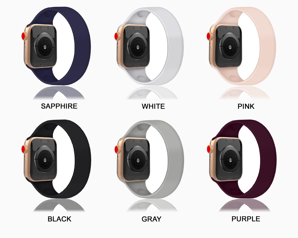 Watchbands Copy of Stretch Elastic strap for Apple Watch 40mm 38mm 44mm 42mm iwatch series 6/5/4/3/2/ Silicone Loop Wrist belt Strap|Watchbands| Men Women Unisex