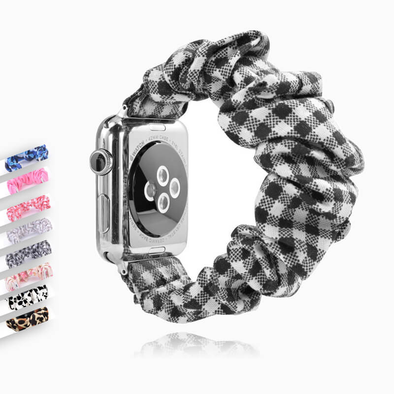 Home Apple Watch Band Scrunchie Elastic stretch strap, scrunchy iwatch series 5 4 3 38mm 40mm 42mm 44mm bracelet Accessories - US Fast Shipping