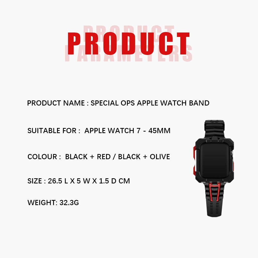 51％ Off | Case+Strap for Apple Watch Band Rubber 45mm 44mm 42mm Sports Outdoor Bumper Frame Loop Military Army for Iwatch Series 8 7 6 5 4