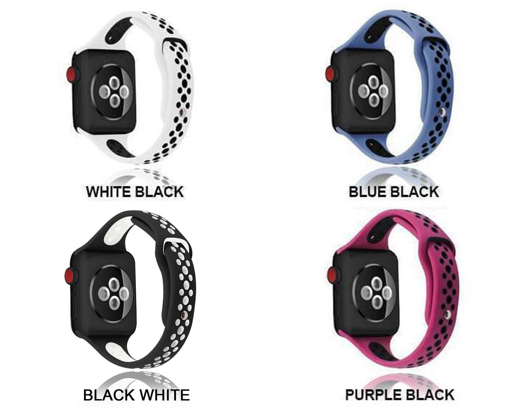 Home Slim strap For Apple Watch 40mm/44mm 38mm/42mm iWatch Band Breathable sport silicone bracelet Apple watch 5 4 3 2 unisex - US Fast Shipping