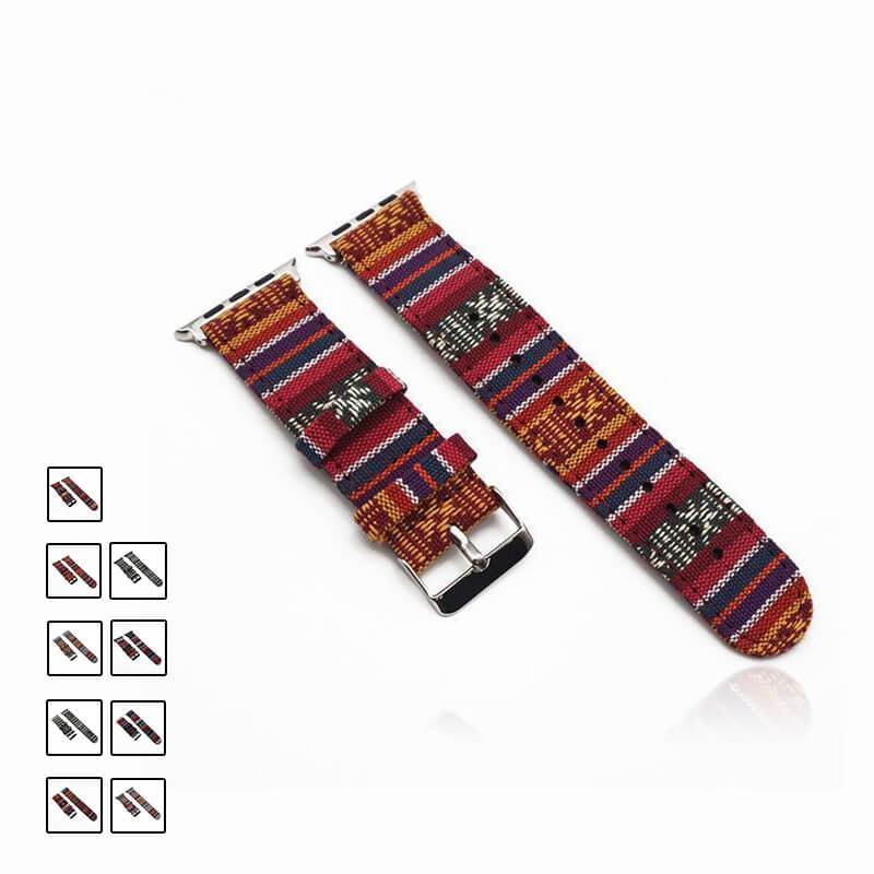 Home Women Unisex Fabric Woven Strap Nylon Watch Band For Apple Watch Band 38mm 42mm For iWatch series 5 4 3 2 1