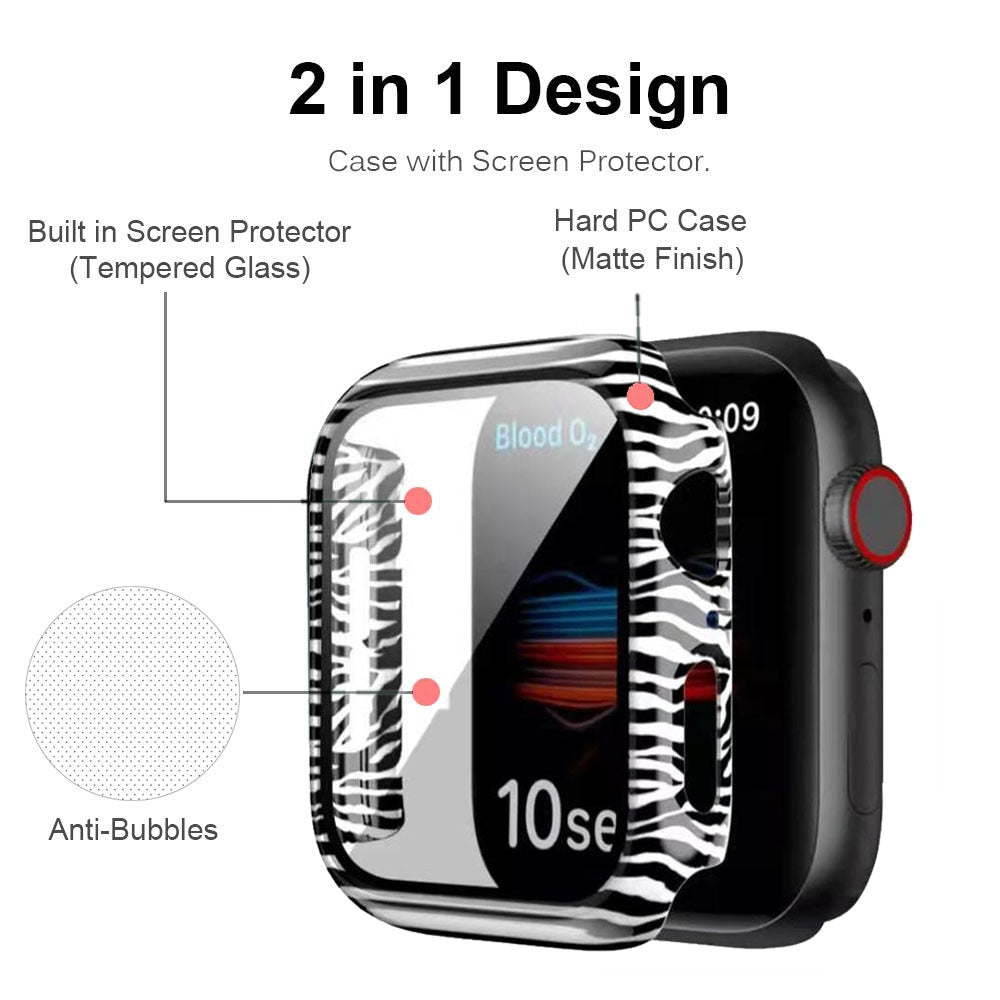 Case Cover Series 6 5 4 PC Bumper with Glass Screen Protector
