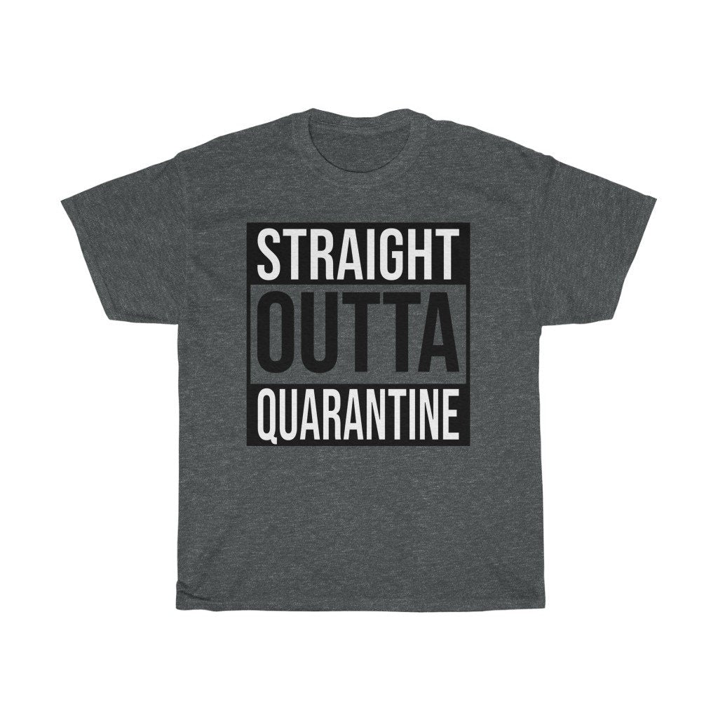 T-Shirt Dark Heather / S Straight Outta Quarantine Isolation shirt, Straight Outta Quarantine hairstylist 2020 bartender 2020 Class Of 2020 Teacher 2020 T-sirt