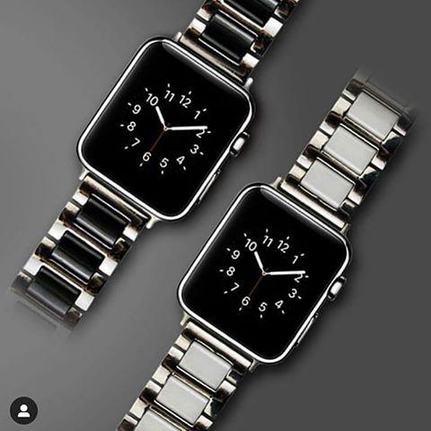 Watches Apple Watch Series 6 5 4 3 2 Band, Ceramic Stainless Steel link Strap 38mm, 40mm, 42mm, 44mm - US Fast Shipping