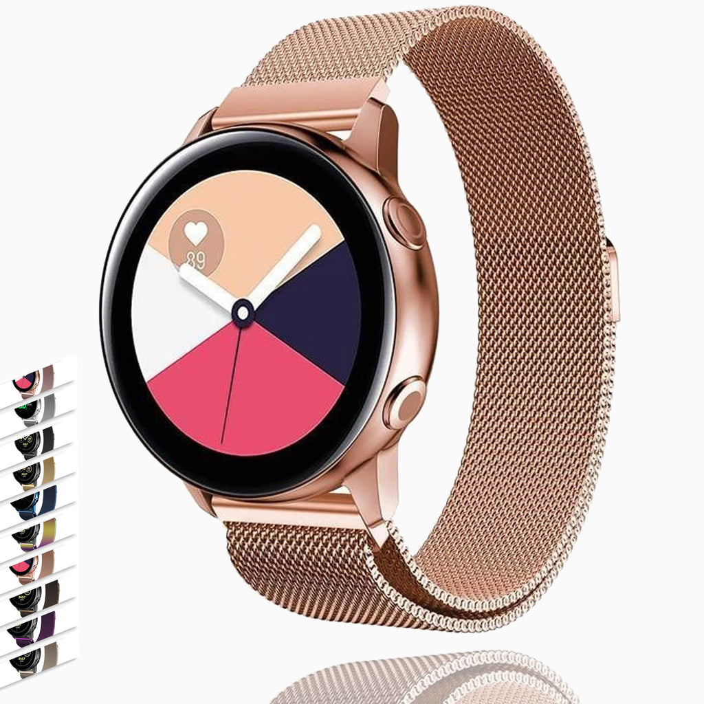 Home Milanese strap For Samsung Galaxy watch Active 2 46mm/42mm Gear S3 Frontier band 22mm stainless steel bracelet Active2 40mm 44mm