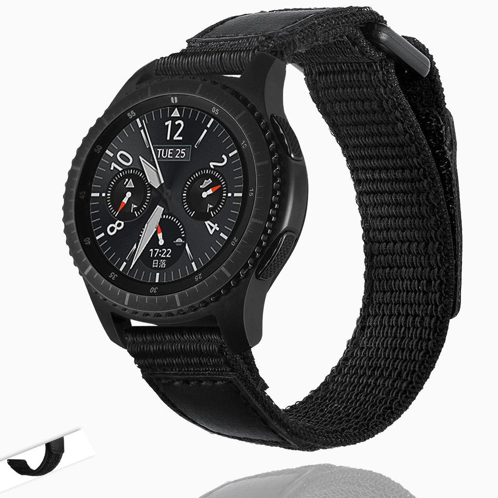 Watchbands Black / For Samsung Gear S3 Sport Nylon watch strap For Samsung Gear S3 frontier/classic galaxy watch 46mm  22mm watch band bracelet S3|Watchband