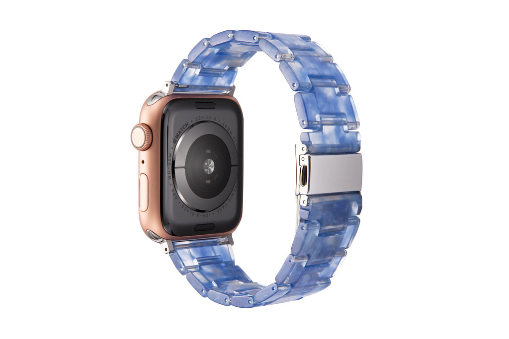 Watchbands trans dark blue / 42mm or 44mm Resin Watch strap for apple watch 5 4 band 42mm 38mm correa transparent steel for iwatch series 5 4 3/2/1 watchband 44mm 40mm|Watchbands