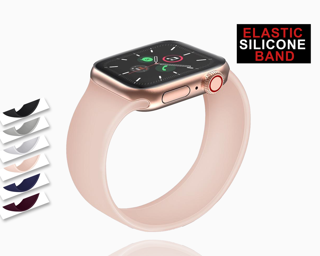 Watchbands Stretch Elastic strap for Apple Watch 40mm 38mm 44mm 42mm iwatch series 5/4/3/2/ Silicone Loop Wrist belt Strap|Watchbands| Men Women Unisex