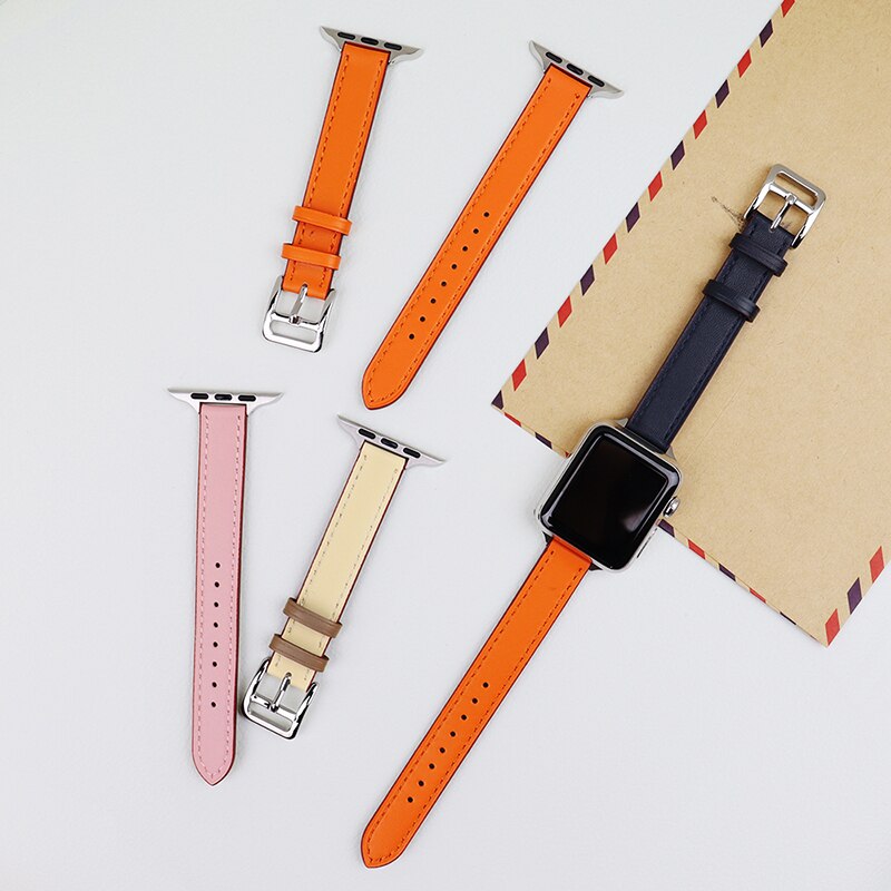 High-Quality Leather Strap Series 7 6 5 4 Single Loop Wristband