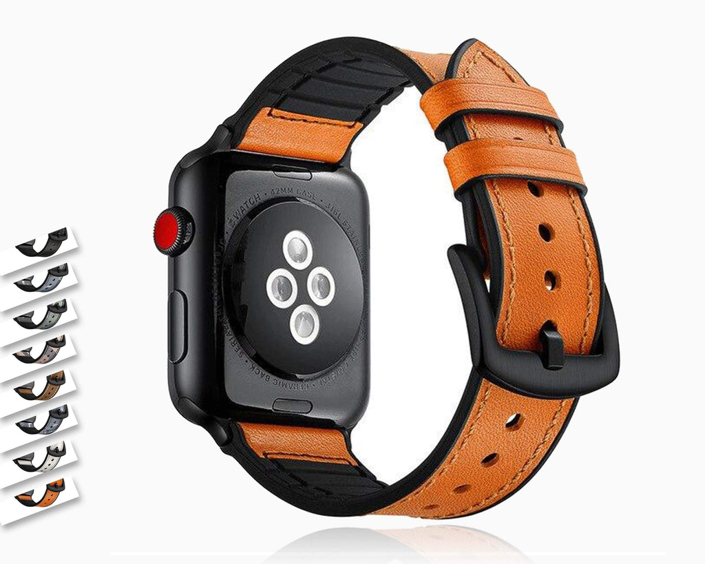 Watchbands Silicone Leather strap For Apple watch band apple watch 4 3 44mm 40mm iwatch band series 4/3/2/1 42mm 38MM camouflage bracelet|Watchbands|