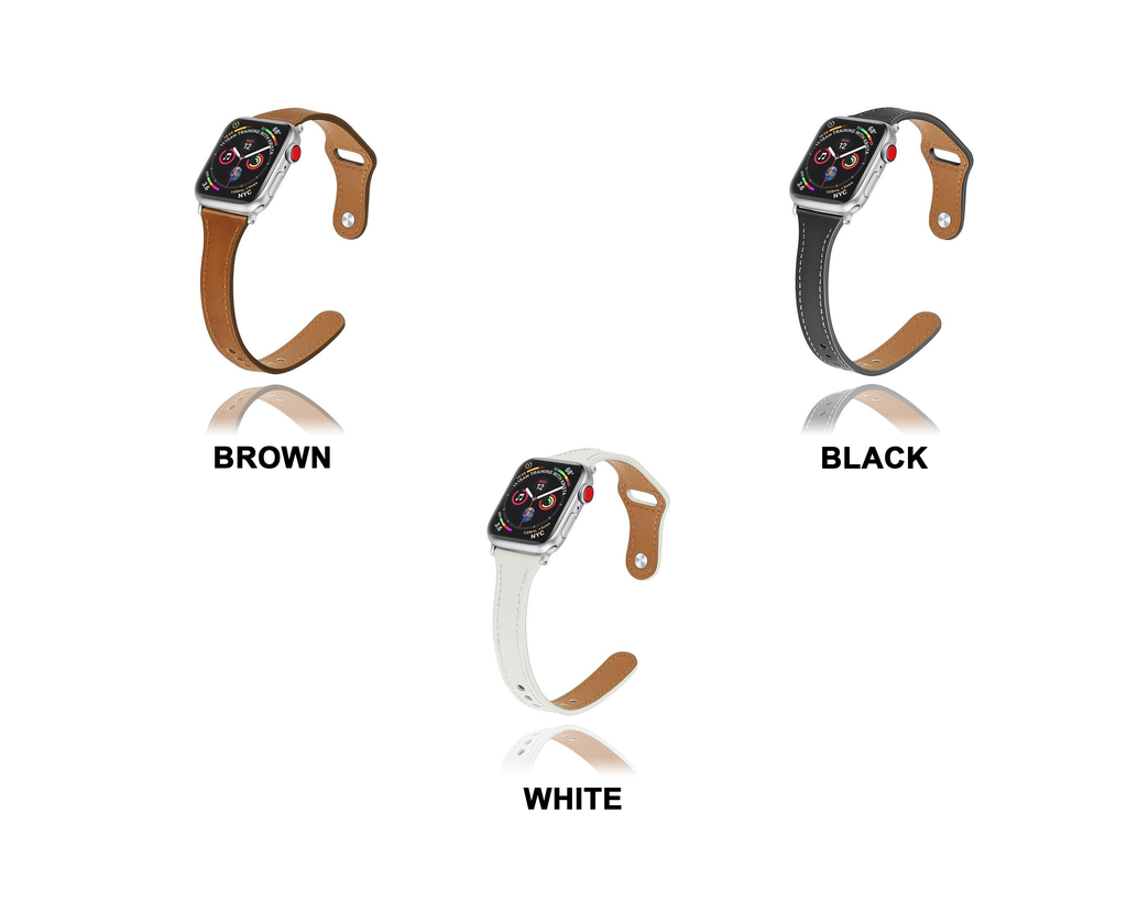 Watchbands Leather loop strap For Apple watch 5 band 44mm 40mm iWatch band 38mm 42mm Slim watchband bracelet pulseira Apple watch 5 4 3 2 1|Watchbands|