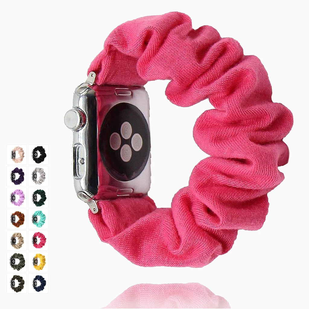 Watchbands Ladies Scrunchy Elastic Strap, Apple Watch Band Series 6 5 4 Watchband
