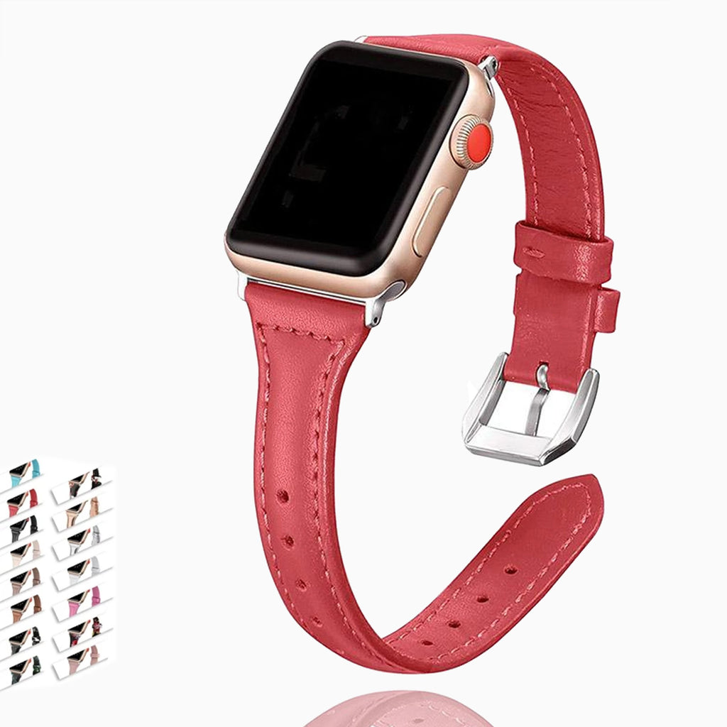 Apple Apple Watch Series 6 5 4 Classic Slim Leather Band Ladies Watchbands