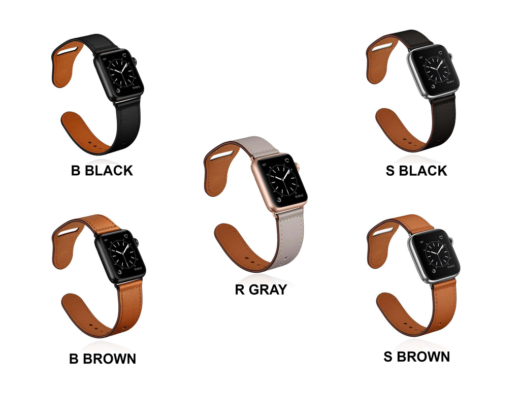 Watchbands Leather strap For Apple watch band 44mm 40mm iWatch band 42mm 38mm Genuine Leather belt bracelet Apple watch series 5 4 3 2 SE 6|Watchbands|
