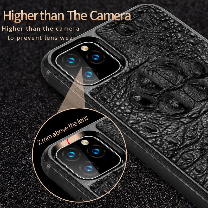 Heavy Protective Shockproof Real Crocodile Case For Iphone 13 Pro Max 12 Pro Max 11pro Xr Xs Max 8 Plus Genuine Leather Cover - Mobile Phone Cases &amp; Covers