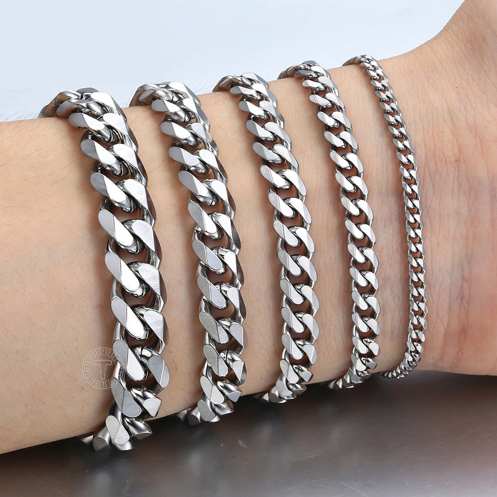 925 Sterling Silver 13.5mm Cuban Link Chain Bracelet 7-10 for Men Boys Women e 925 Sterling Silver 13.5mm Cuban Link Chain Bracelet 7-10 for Men Boys Women e