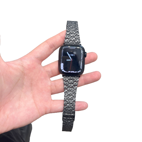 Premium Steel Band For Apple Watch Band Series 7 6 5 Metal Strap iWatch 38/40/41mm 42/44/45mm Carbon Fiber Printing Men Bracelet|Watchbands|