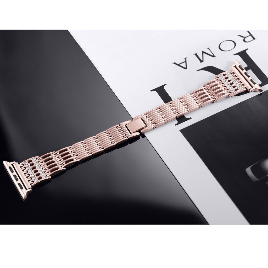 Luxury Diamond Bracelet For Apple Series 7 6 5 4 High-Quality Steel