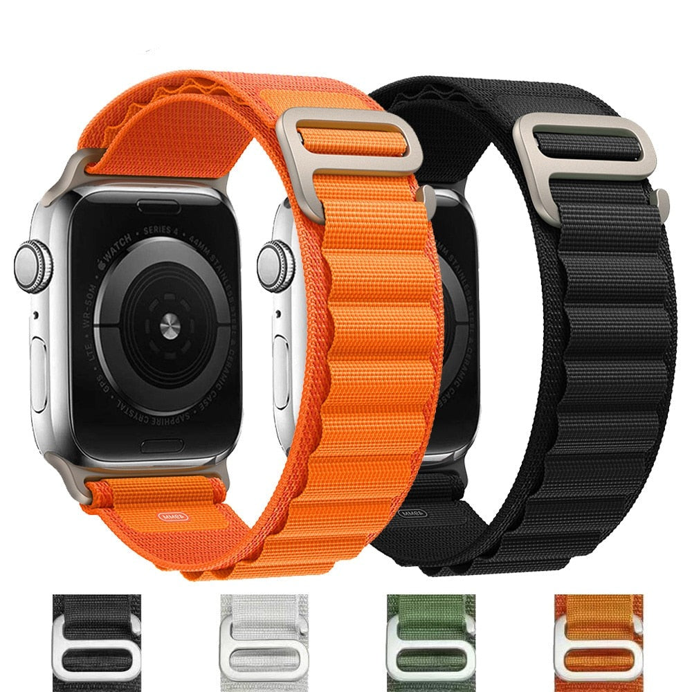 Alpine Loop Strap for Apple Watch Band  Series 8 7 6 5 Bracelet iWatch 38/40/41mm 42/44/45/49mm Watchbands