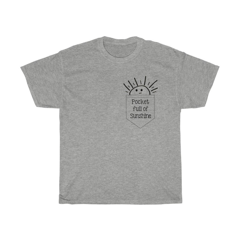 T-Shirt Sport Grey / S Pocket Full Of Sunshine women tshirt tops, short sleeve ladies cotton tee shirt  t-shirt, small - large plus size