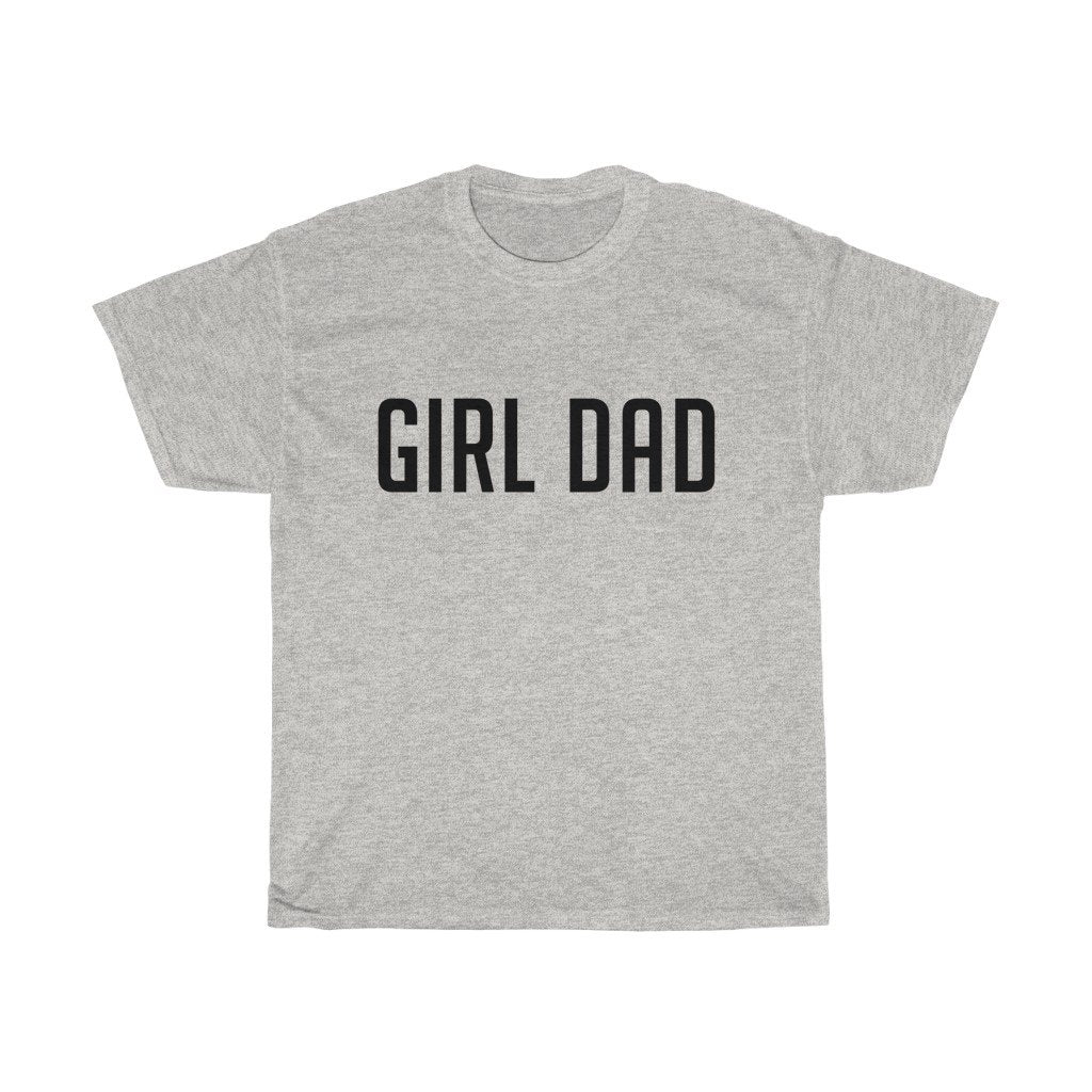 T-Shirt Ash / S Girl Dad men tshirt tops, short sleeve cotton man t-shirt, small - large plus size