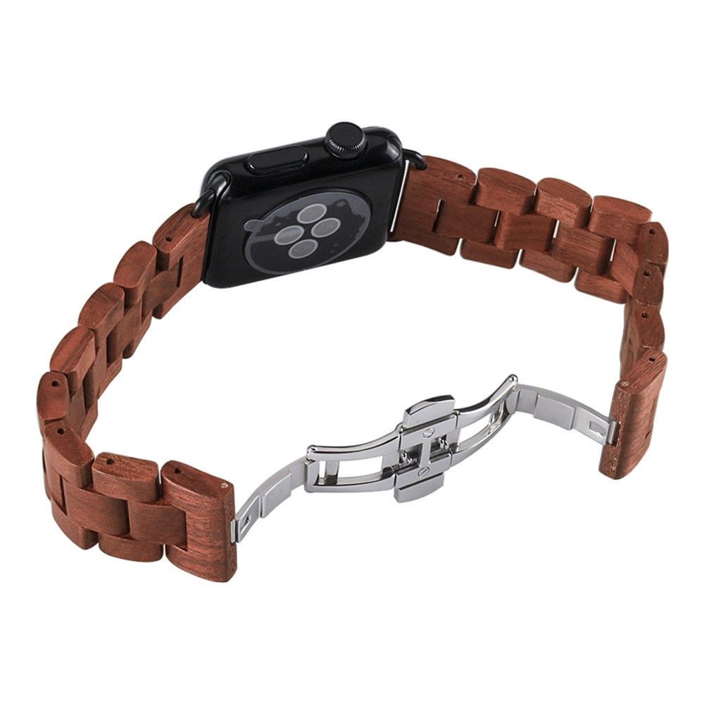 Wooden Strap Series 7 6 5 Metal Butterfly Clasp Wristband |Watchbands|