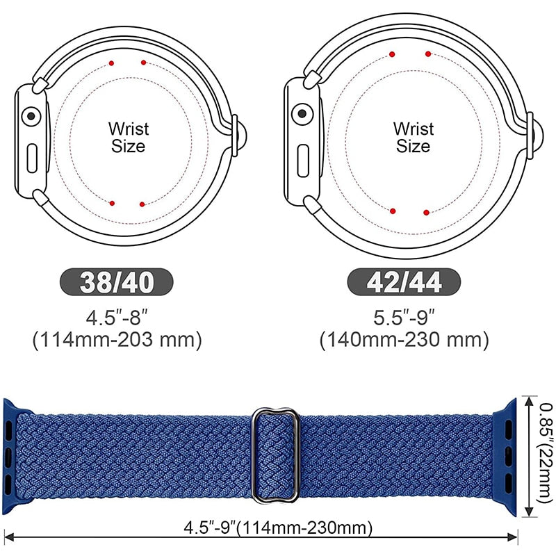 Braided Solo Strap Series 7 6 Nylon Adjustable Elastic Belt Wristband