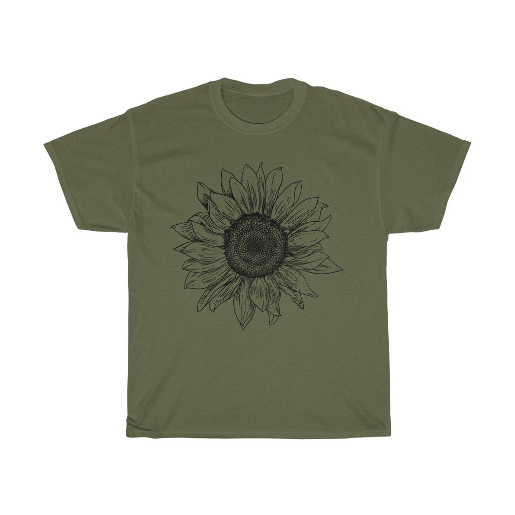 T-Shirt Military Green / S Unisex Heavy Cotton Tee