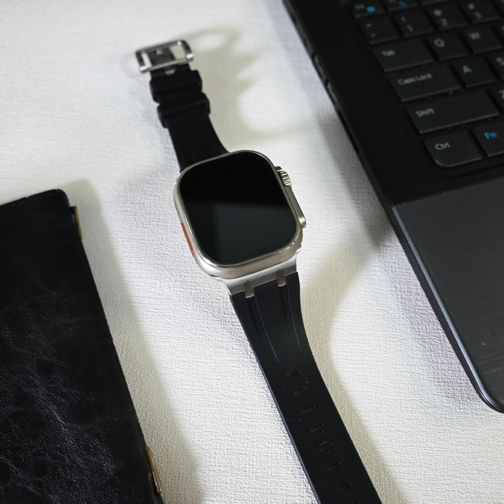 eller santé Arizona Nylon Strap for Apple Watch Series Ultra, 8 7 6 5 4 3 2 1 SE (42mm, 44mm, 45mm) Self-Adjusting Braided Sport Elastics For Men
