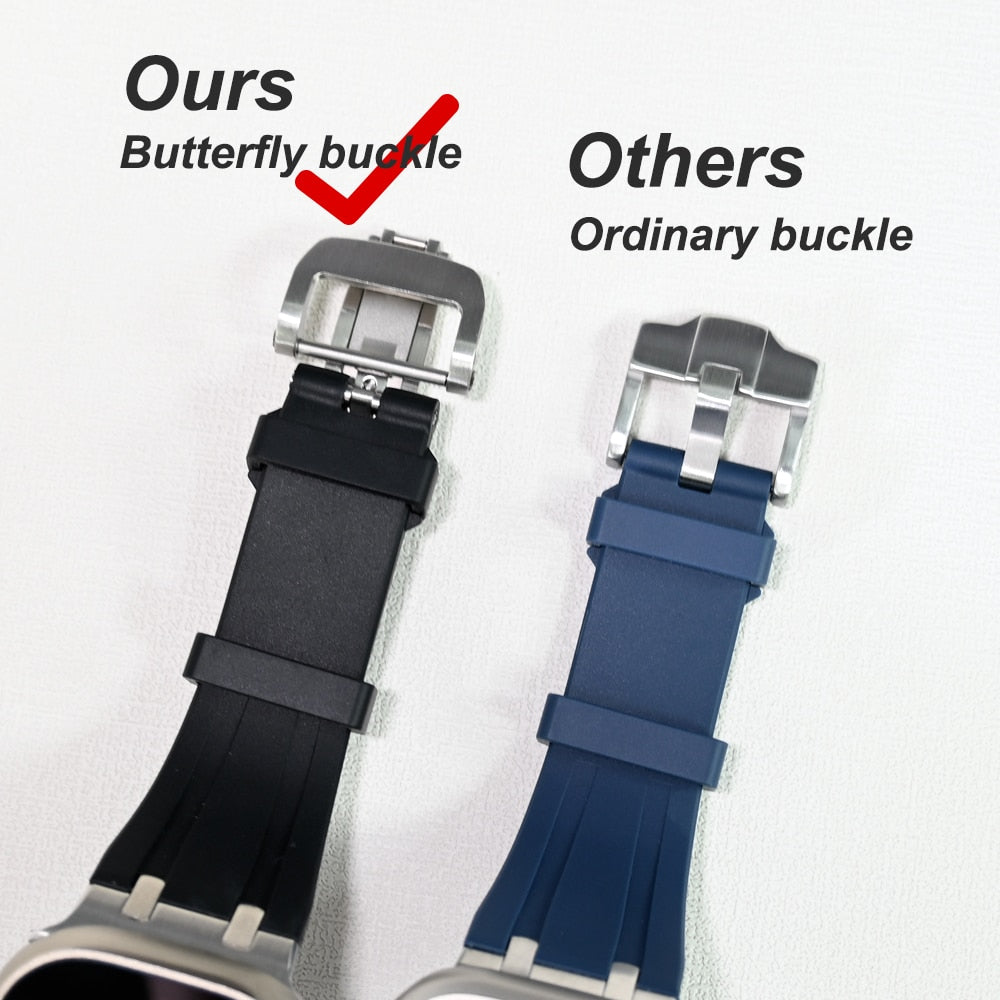 Sushi Rice Ball Design Silicone Watch Strap Compatible With Apple Watch  Series Ultra/se/8/7/6/5/4/3/2/1 For Both Men And Women, Available In 38mm,  40mm, 41mm, 42mm, 44mm, 45mm, 49mm