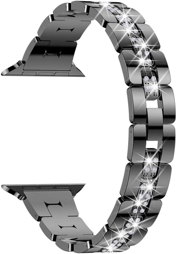 Stainless Steel For Series 6 5 4 Women's Luxury Diamond Strap+Case