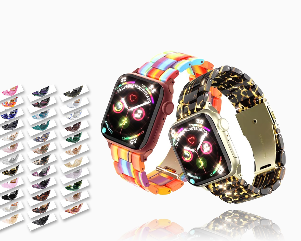 Watchbands Apple Watch Band Series 6 5 4 Colorful Ceramic Accessories Wristband for Men Women Durable Resin Strap iWatch 38mm/40mm 42mm/44mm Watchband