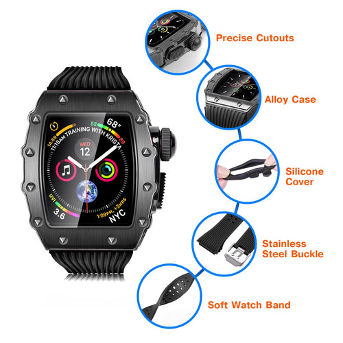 Aluminum Alloy Metal Case Strap Series 6 5 Silicone Modification