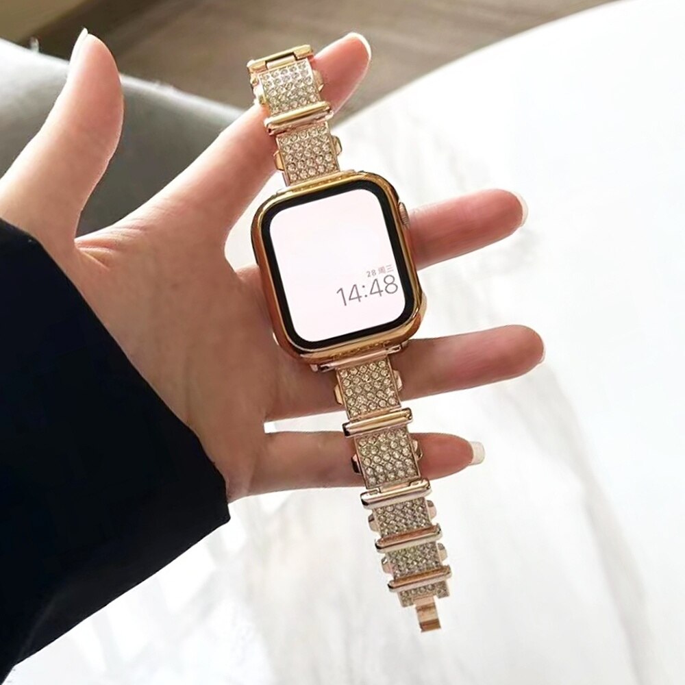 Diamond Stainless Steel Band For Apple Watch Ultra 49mm Women