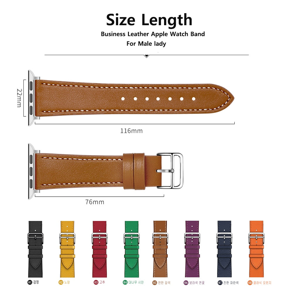 Men Business iWatch Strap Apple Watch Band 42mm 44mm 40mm 38mm