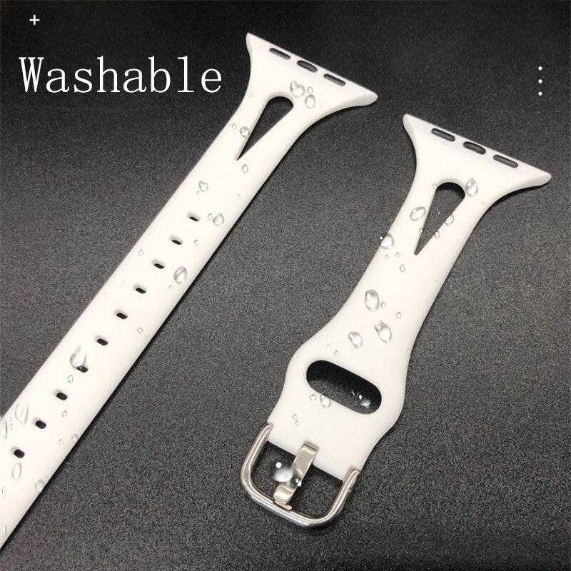 Fashion Women Strap For Series 7 6 5 4 Band Smart Washable Wristband