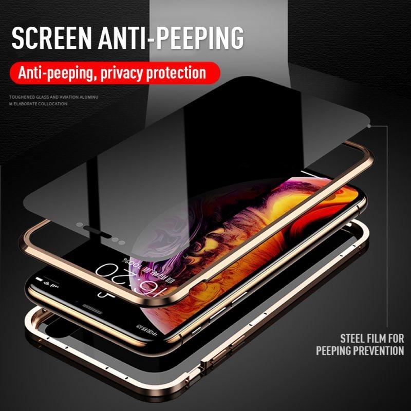 Anti Peeping Magnetic Case for iPhone 12 11 pro X XR XS MAX Clear Temp –  www.