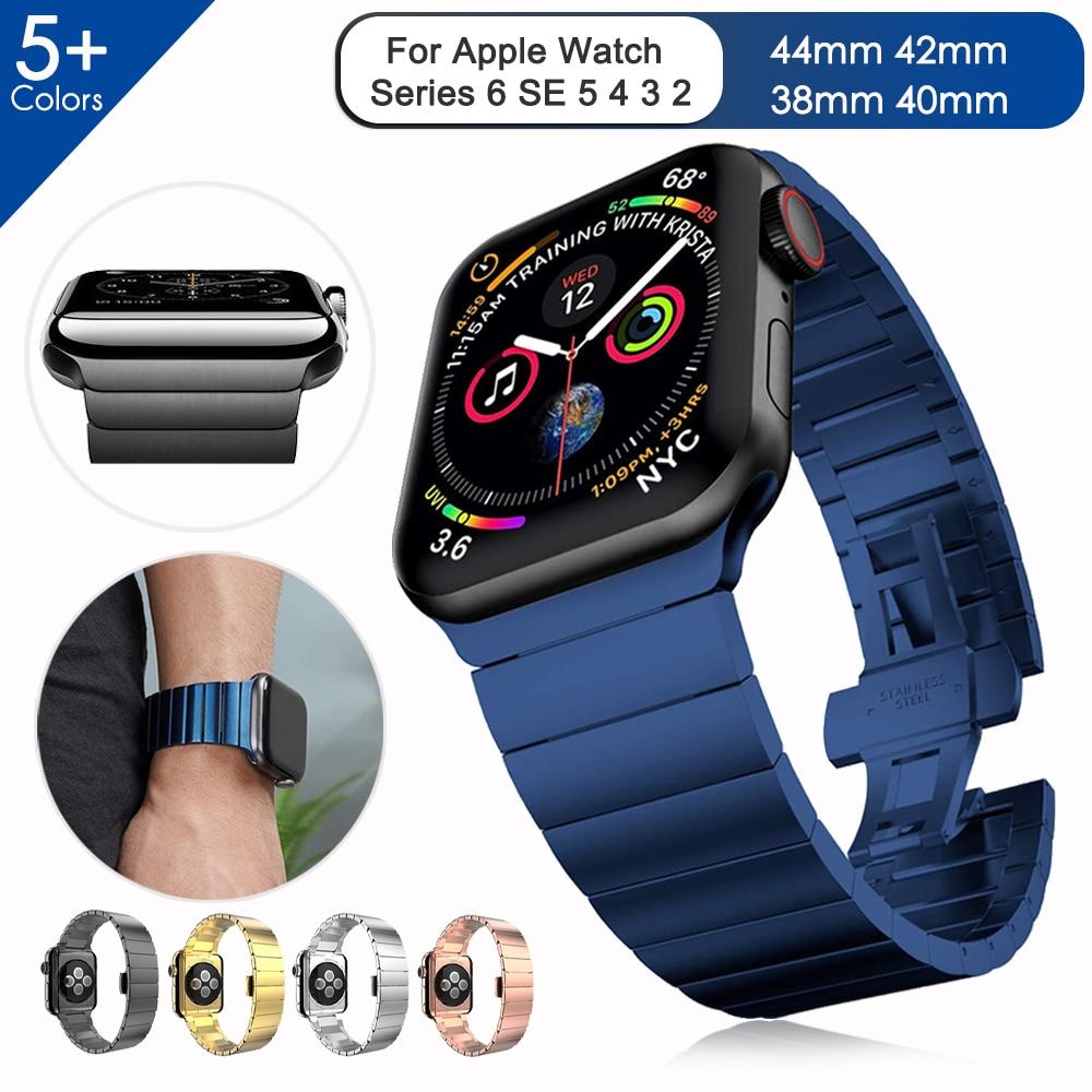 Gufi Watch Band Store Blue Color Minimalist High Quality Steel Link Bracelet Band Series Black 38mm 40mm 41mm