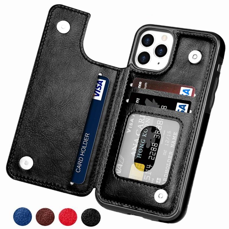 Phone Case 3 Card, Leather Phone Case Wallet for iPhone 12