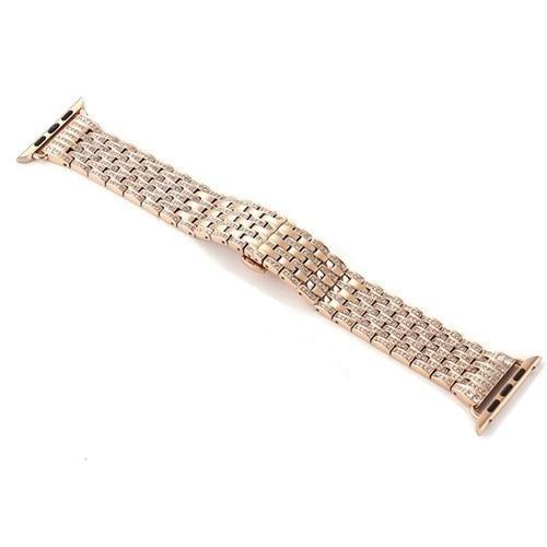 Apple Rose gold / 38mm / 40mm Copy of Apple Watch Band Women Pave crystal Bling Bracelet Watchband 40mm 44mm