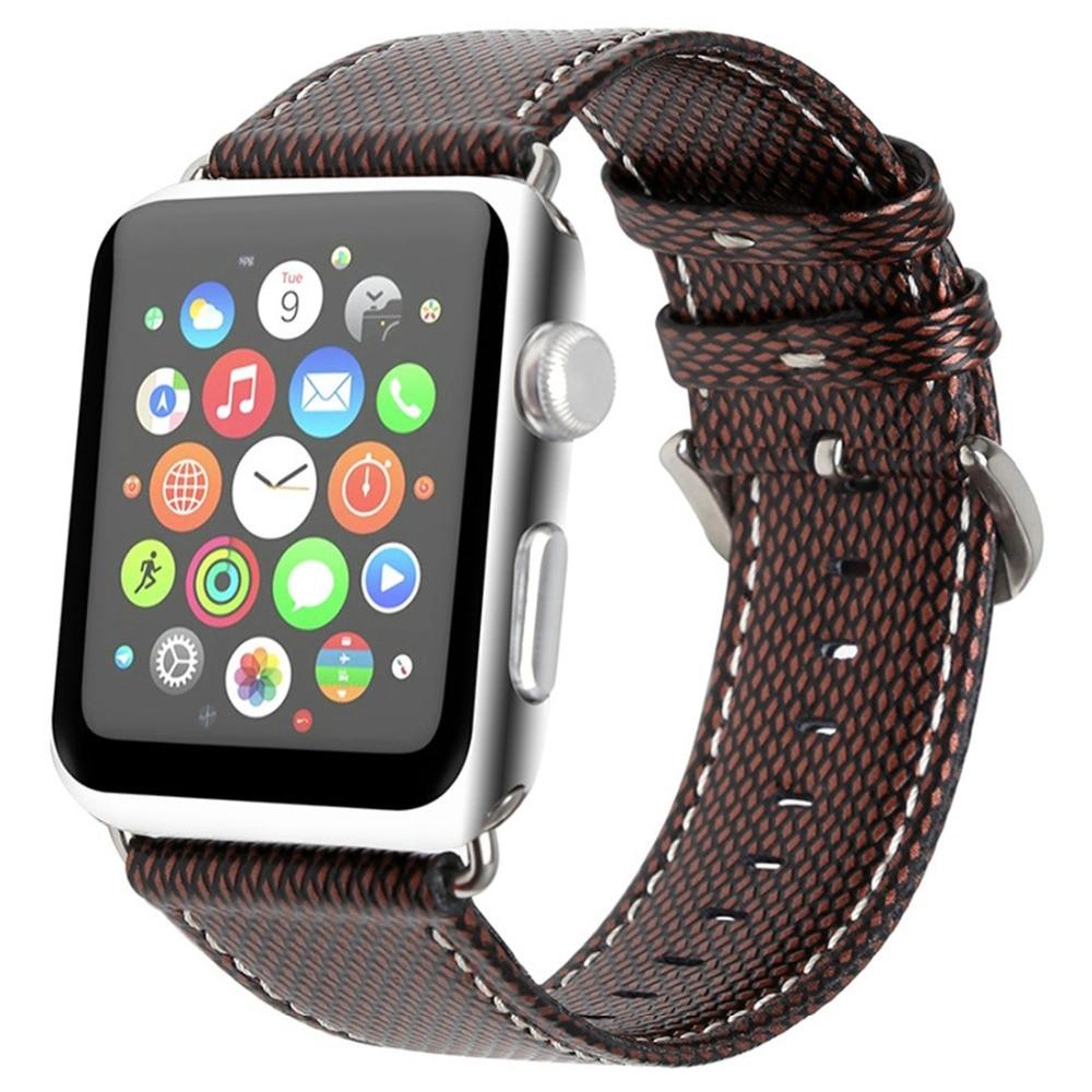 Watchbands CRESTED Leather Band For Apple Watch series 4 44mm 40mm strap correa iwatch 3 2 1 42mm/38mm Crazy Horse Wrist bracelet belt|Watchbands|