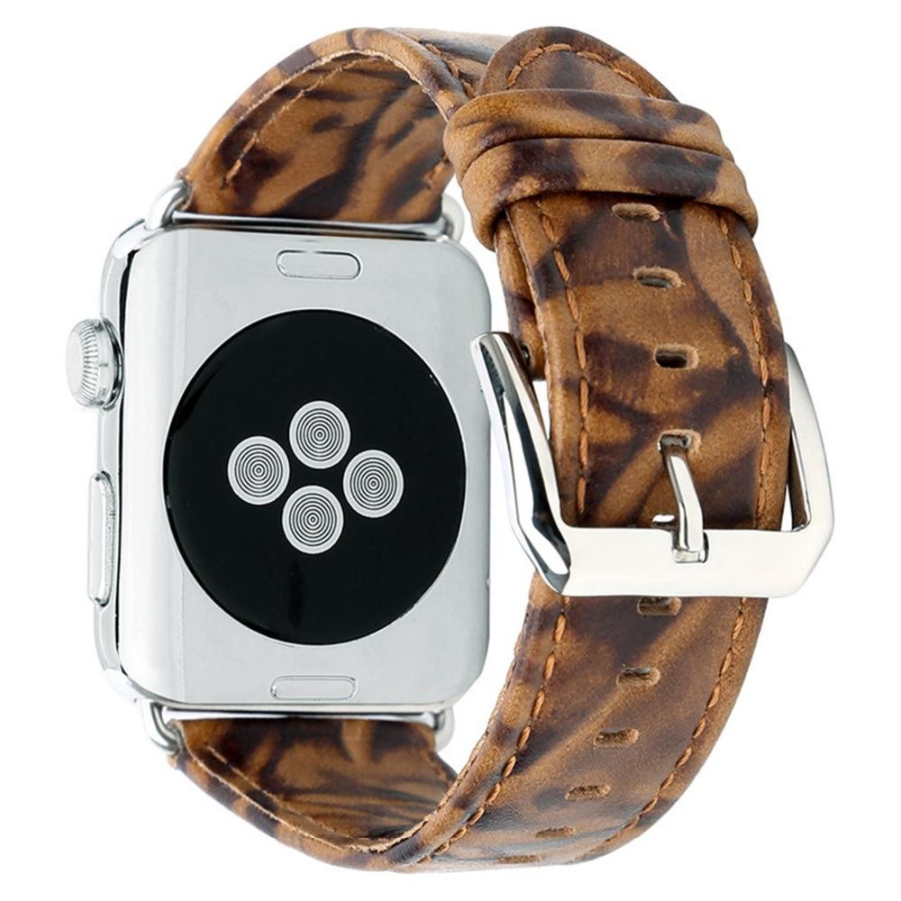 Watchbands Leather Band For Apple Watch series 4 44mm 40mm strap correa iwatch 3 2 1 42mm/38mm Crazy Horse Wrist bracelet belt|Watchbands|