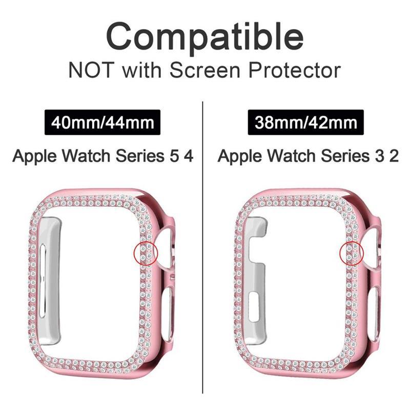 Watchbands Case+Strap for apple watch 5 band 44mm 40mm stainless steel correa pulesira apple watch 4 3 2 iwatch band 42mm 38mm+diamond case|Watchbands|