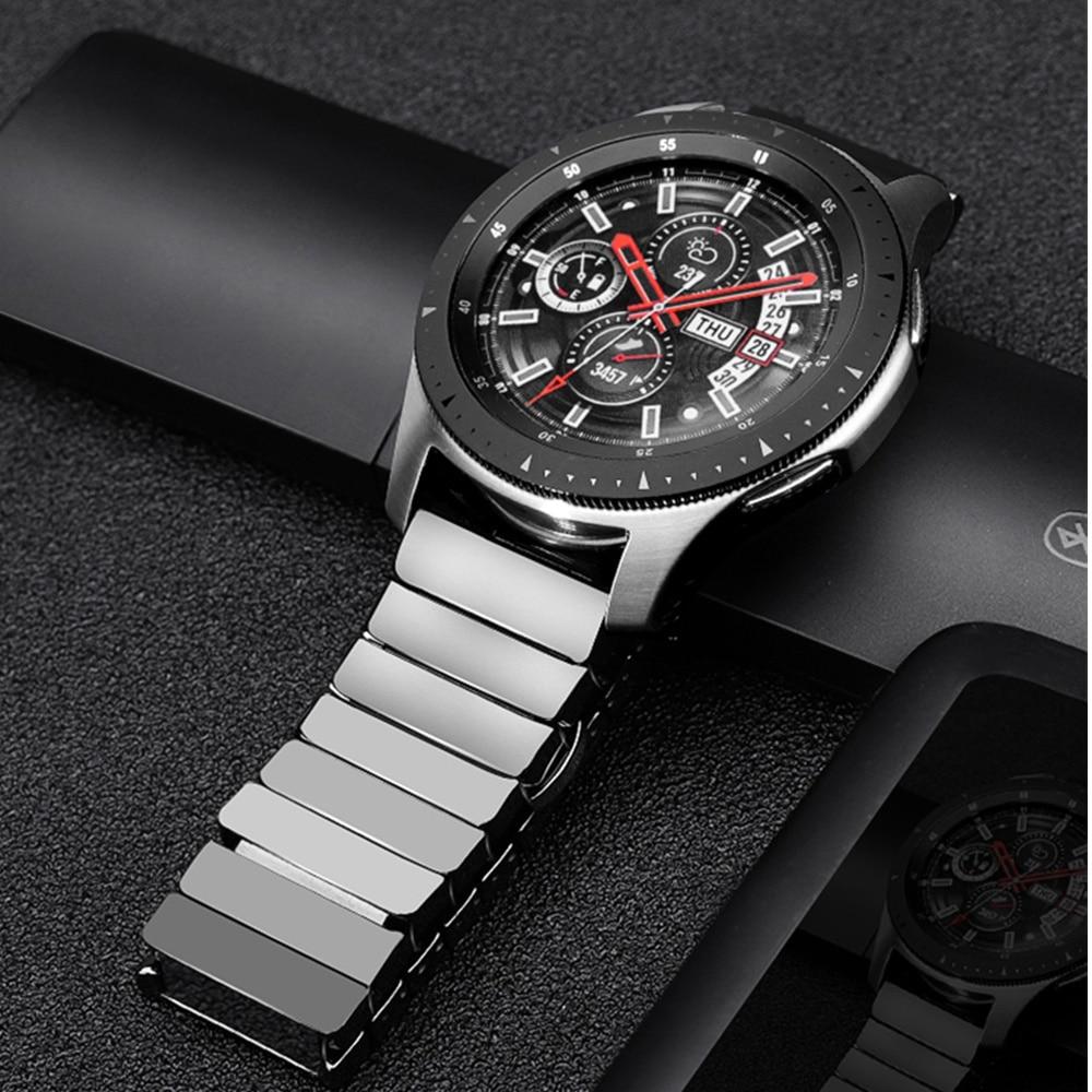 Shiny Metallic and Matte Ceramic Strap For Samsung Galaxy watch 46mm G ...